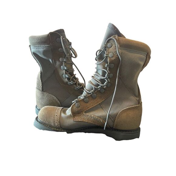 Corcocan Mens Brown Suede Leather Full Force Footwear Combat Boots Size 7.5 - Picture 7 of 16